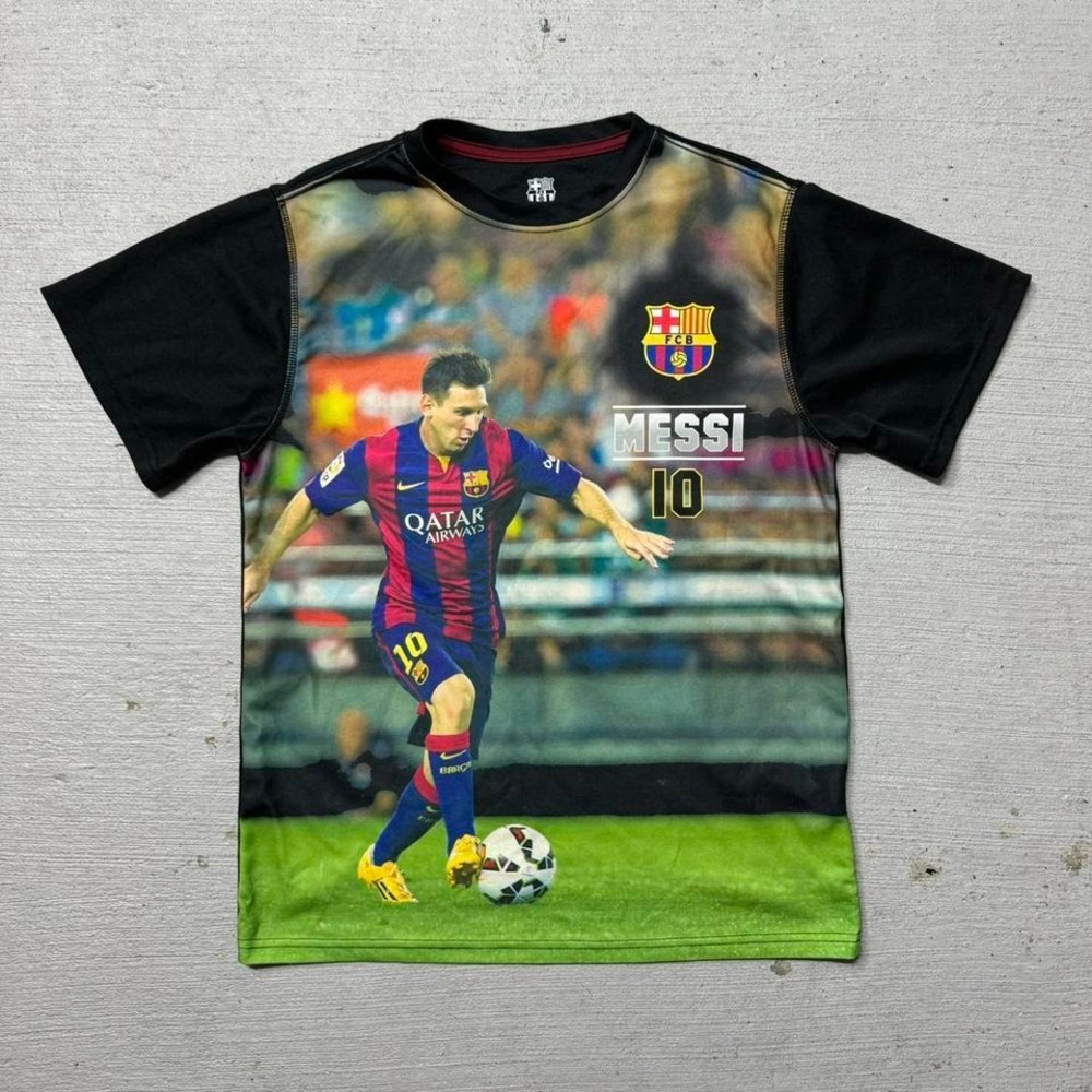 FC Barcelona Messi All Over Print Soccer Kit Jersey Size Medium